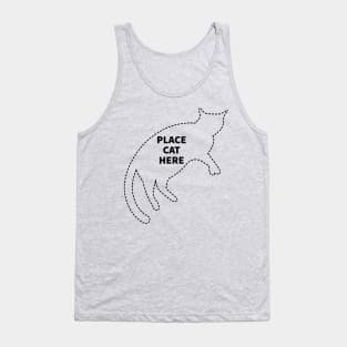 Place Cat Here (dark) Tank Top